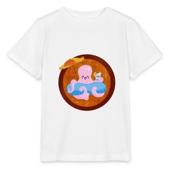 PIEUVRE D'ÉTÉ DRÔLE DE SOLEIL VACANCES - T-shirt bio MINI CREATOR Stanley/Stella Enfant - blanc - Devant - Maike (125cm)