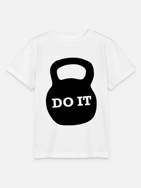 Gym Sport sport de musculation - T-shirt bio MINI CREATOR Stanley/Stella Enfant - blanc