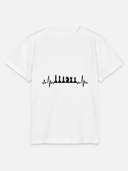 Schach Herzschlag - Stanley/Stella Kinder T-Shirt MINI CREATOR  - Weiß