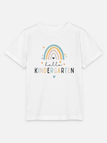 Kitakind Kindergartenkind 2024 Regenbogen - Stanley/Stella Kinder T-Shirt MINI CREATOR  - Weiß