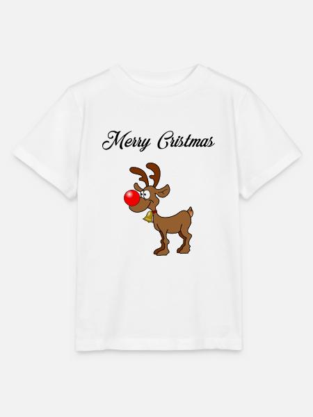 Rudolph the Red Nose Reindeer - Stanley/Stella Kinder T-Shirt MINI CREATOR  - Weiß
