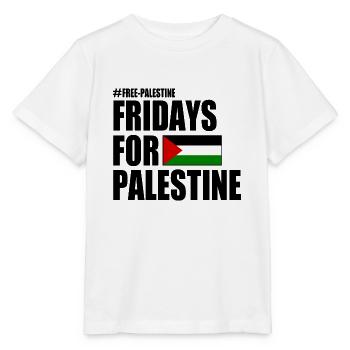 Free palestine fridays for palestine - T-shirt bio MINI CREATOR Stanley/Stella Enfant - blanc - Devant - Maike (125cm)