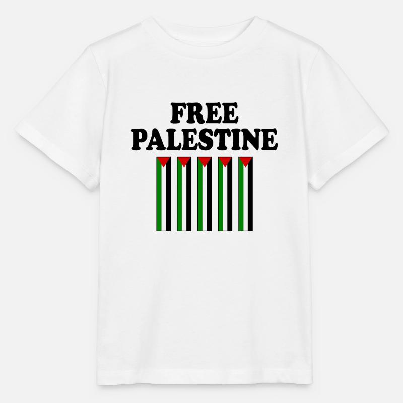Free palestine - T-shirt bio MINI CREATOR Stanley/Stella Enfant - blanc