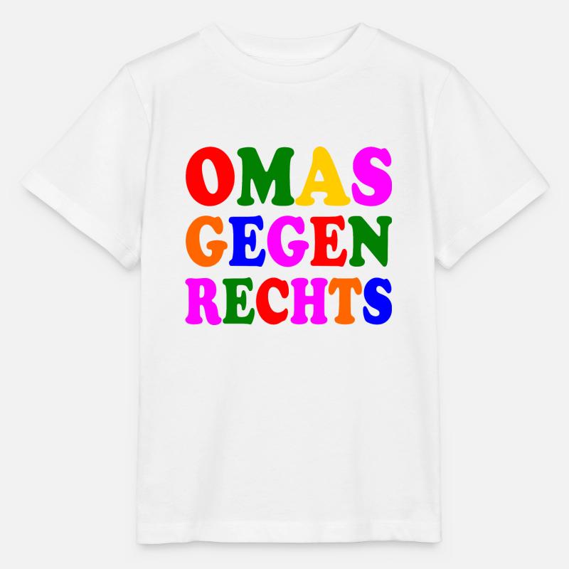 Omas gegen rechts - Stanley/Stella Kinder T-Shirt MINI CREATOR - Weiß