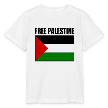 Free palestine - Stanley/Stella Kinder T-Shirt MINI CREATOR  - Weiß - Vorne - Maike (125cm)