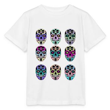 crânes - T-shirt bio MINI CREATOR Stanley/Stella Enfant - blanc - Devant - Maike (125cm)