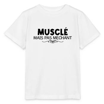 Musclé mais pas méchant - T-shirt bio MINI CREATOR Stanley/Stella Enfant - blanc - Devant - Maike (125cm)