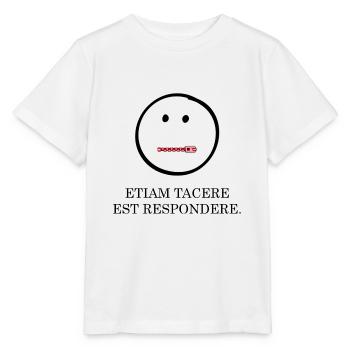 schweigen ist auch eine antwort latein - Stanley/Stella Kinder T-Shirt MINI CREATOR  - Weiß - Vorne - Maike (125cm)