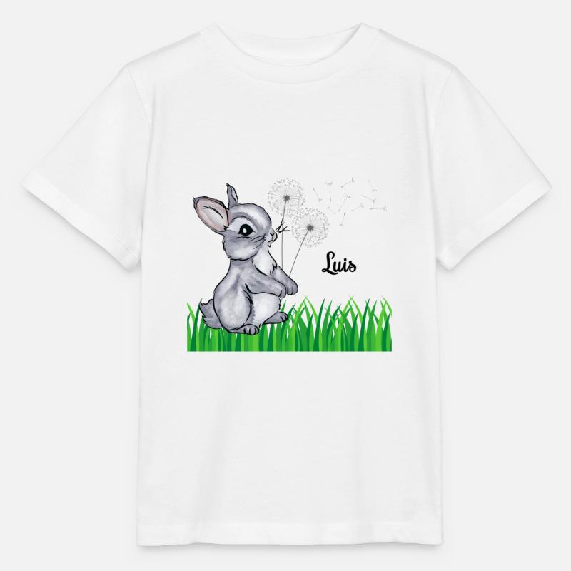 Hase Name Geschenk Luis - Stanley/Stella Kinder T-Shirt MINI CREATOR  - Weiß