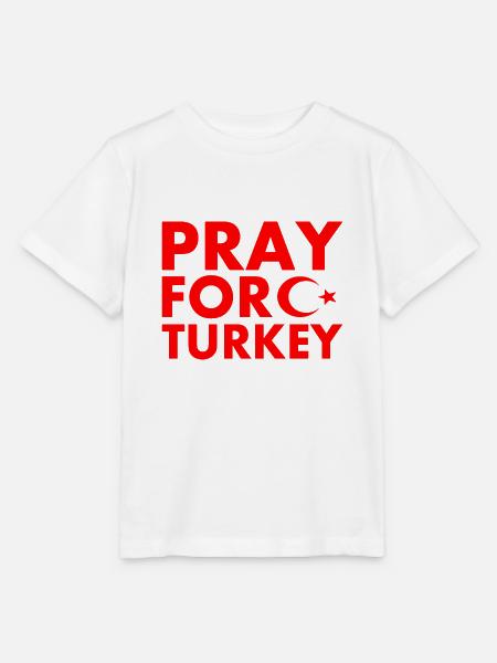 Pray for turkey - Stanley/Stella Kinder T-Shirt MINI CREATOR - Weiß