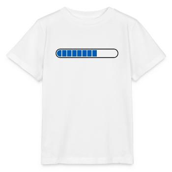 Ladebalken PC Icon blau - Stanley/Stella Kinder T-Shirt MINI CREATOR  - Weiß - Vorne - Maike (125cm)