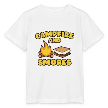 CAMPFIRE & SMORES - Stanley/Stella MINI CREATOR Kids’ T-Shirt - white - Front - Maike (125cm)