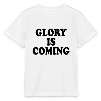 Glory is coming - Stanley/Stella MINI CREATOR Kids’ T-Shirt - white - Front - Maike (125cm)