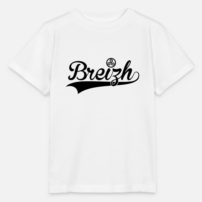Bretagne - Breizh - T-shirt bio MINI CREATOR Stanley/Stella Enfant - blanc