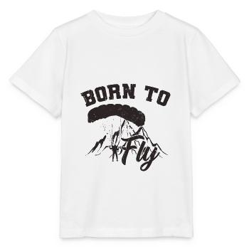 Paragliding - Stanley/Stella Kinder T-Shirt MINI CREATOR  - Weiß - Vorne - Maike (125cm)