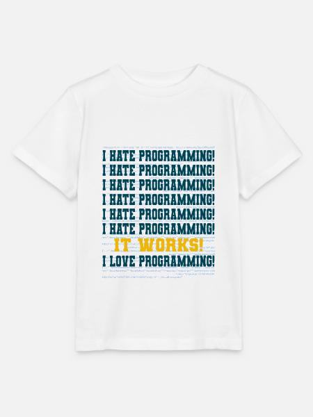 Programmierer Spruch - Stanley/Stella Kinder T-Shirt MINI CREATOR - Weiß