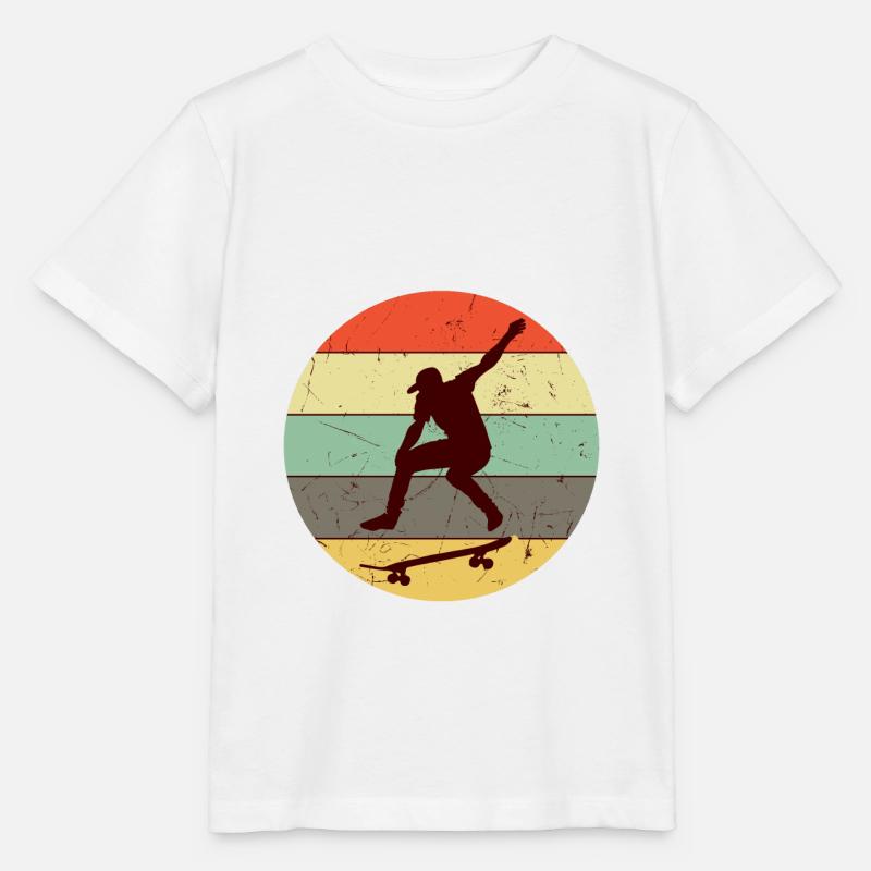 skateboarder - T-shirt bio MINI CREATOR Stanley/Stella Enfant - blanc