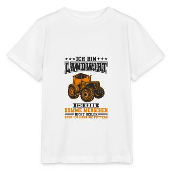 Landwirt - Stanley/Stella Kinder T-Shirt MINI CREATOR  - Weiß - Vorne - Maike (125cm)