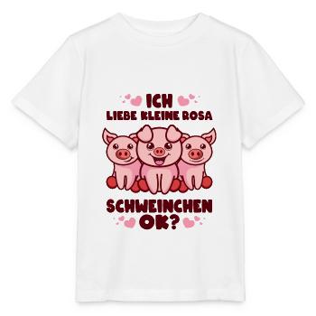 Süße Schweinchen - Stanley/Stella Kinder T-Shirt MINI CREATOR  - Weiß - Vorne - Maike (125cm)