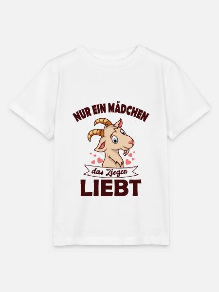 Ziegen Mädchen - Stanley/Stella Kinder T-Shirt MINI CREATOR  - Weiß