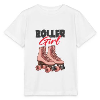 Rollschuhe - Stanley/Stella Kinder T-Shirt MINI CREATOR  - Weiß - Vorne - Maike (125cm)