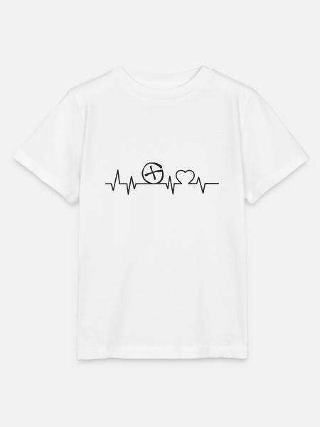 Geocaching Herzschlag - Stanley/Stella Kinder T-Shirt MINI CREATOR  - Weiß