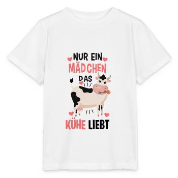 Kühe Mädchen - Stanley/Stella Kinder T-Shirt MINI CREATOR  - Weiß - Vorne - Maike (125cm)