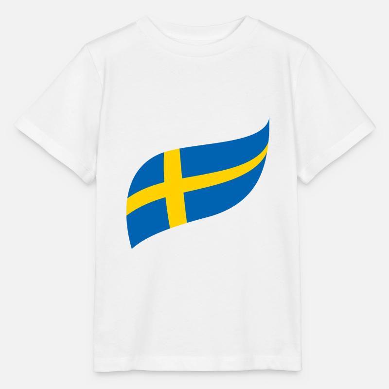 Schweden Flagge - Stanley/Stella Kinder T-Shirt MINI CREATOR - Weiß