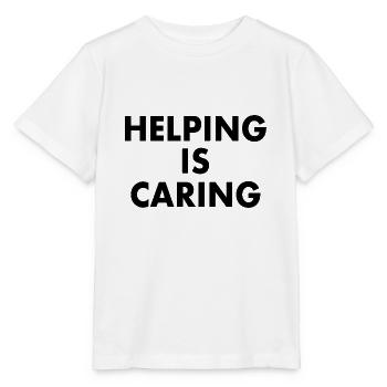 Helping is caring - Stanley/Stella MINI CREATOR Kids’ T-Shirt - white - Front - Maike (125cm)