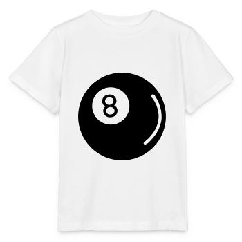 billard 8 - T-shirt bio MINI CREATOR Stanley/Stella Enfant - blanc - Devant - Maike (125cm)
