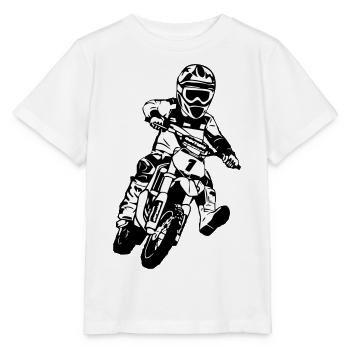 Kids motocross - KIDS MX - Stanley/Stella MINI CREATOR Kids’ T-Shirt - white - Front - Maike (125cm)