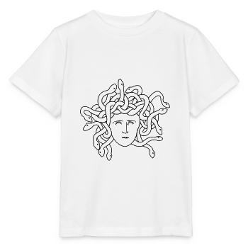 medusa face - Stanley/Stella MINI CREATOR Kids’ T-Shirt - white - Front - Maike (125cm)