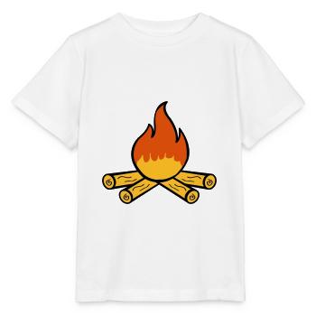 feu de camp - T-shirt bio MINI CREATOR Stanley/Stella Enfant - blanc - Devant - Maike (125cm)