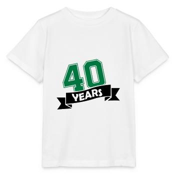 40 ans - T-shirt bio MINI CREATOR Stanley/Stella Enfant - blanc - Devant - Maike (125cm)