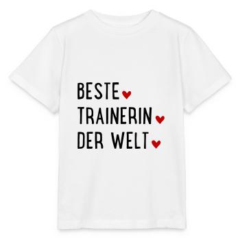 Beste Trainerin der Welt - Stanley/Stella Kinder T-Shirt MINI CREATOR  - Weiß - Vorne - Maike (125cm)