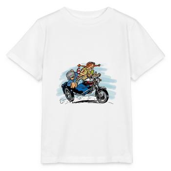 cheeky girl sidecar - Stanley/Stella Kinder T-Shirt MINI CREATOR  - Weiß - Vorne - Maike (125cm)