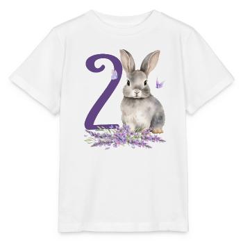 Geburtstag 2 Hase Waldtier Mädchen Zwei 2 Jahre al - Stanley/Stella Kinder T-Shirt MINI CREATOR  - Weiß - Vorne - Maike (125cm)