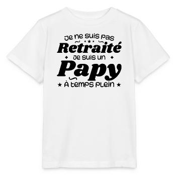 Ich bin nicht im Ruhestand, ich bin ein Opa - Stanley/Stella Kinder T-Shirt MINI CREATOR  - Weiß - Vorne - Maike (125cm)