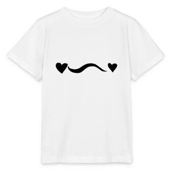 Heart Line Wave Hearts - Stanley/Stella MINI CREATOR Kids’ T-Shirt - white - Front - Maike (125cm)