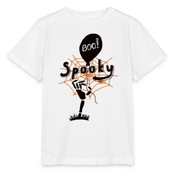 Gespenstisches T-Shirt - Stanley/Stella Kinder T-Shirt MINI CREATOR  - Weiß - Vorne - Maike (125cm)