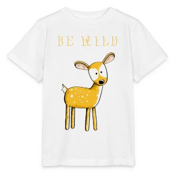 Be Wild Fawn - deer - deer - deer - roebuck - Stanley/Stella MINI CREATOR Kids’ T-Shirt - white - Front - Maike (125cm)