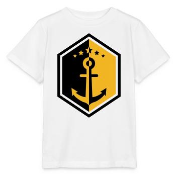 Marin / Marine / Bâteau / Ancre / Mer - T-shirt bio MINI CREATOR Stanley/Stella Enfant - blanc - Devant - Maike (125cm)