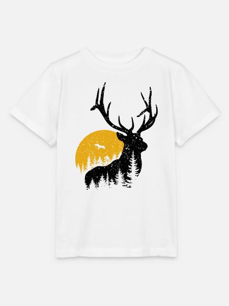 Hirsch - Stanley/Stella Kinder T-Shirt MINI CREATOR  - Weiß