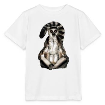 Lemur Katta - Stanley/Stella Kinder T-Shirt MINI CREATOR  - Weiß - Vorne - Maike (125cm)