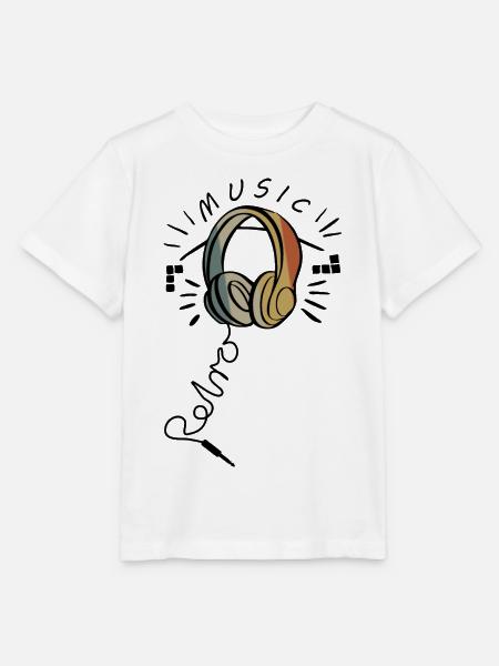 Retro Musik - Stanley/Stella Kinder T-Shirt MINI CREATOR - Weiß