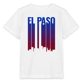 Pente de la ligne d’horizon d’El Paso - T-shirt bio MINI CREATOR Stanley/Stella Enfant - blanc - Devant - Maike (125cm)