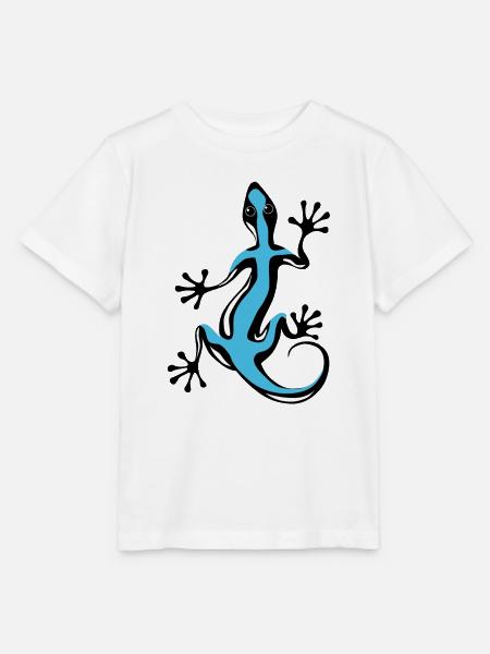 Blauer Gecko - Stanley/Stella Kinder T-Shirt MINI CREATOR - Weiß