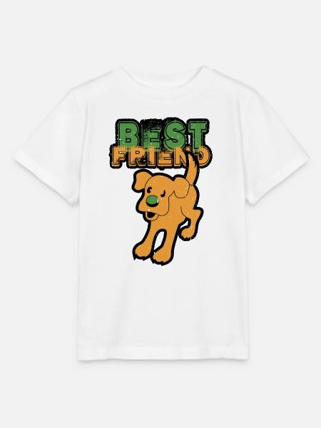 Best Friend DOG - Stanley/Stella Kinder T-Shirt MINI CREATOR - Weiß