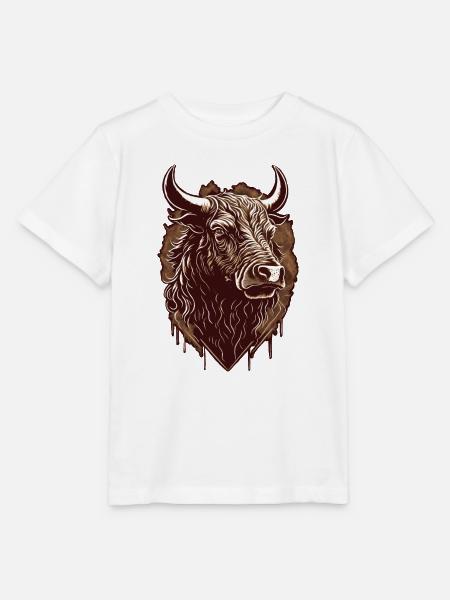 Stierkopf - Stanley/Stella Kinder T-Shirt MINI CREATOR - Weiß