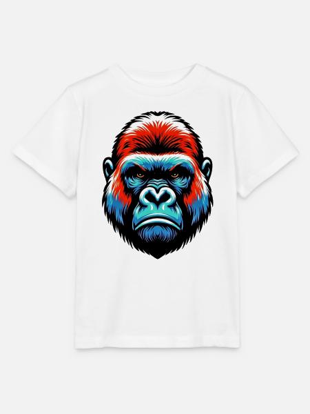 Gorilla - Stanley/Stella Kinder T-Shirt MINI CREATOR - Weiß